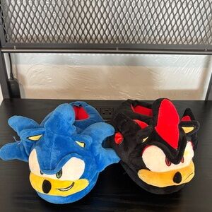 Sonic and Shadow Plush Slippers